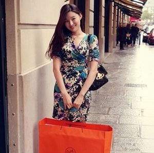 Wrap effect dress